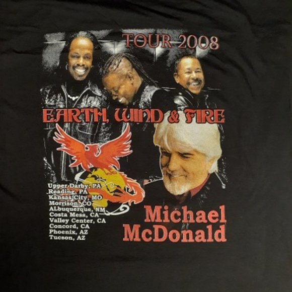 Michael McDonald & EWF 2008 Shirt - Picture 2 of 2